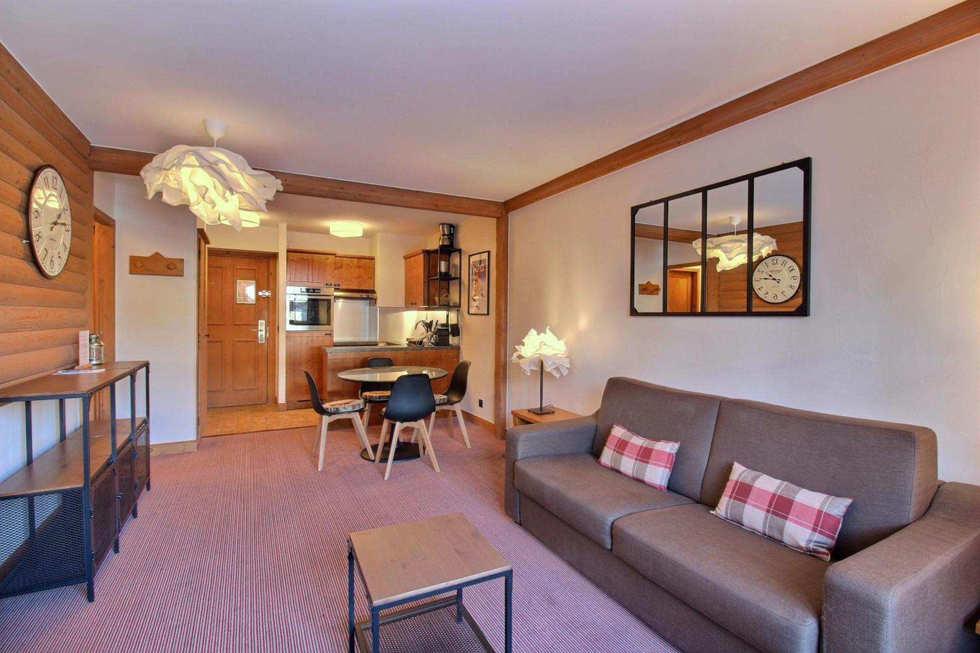Arc 1950 - Appartement Moderne - Sauna Hammam Jacuzzi - 4 Personnes Les Arcs  Bagian luar foto