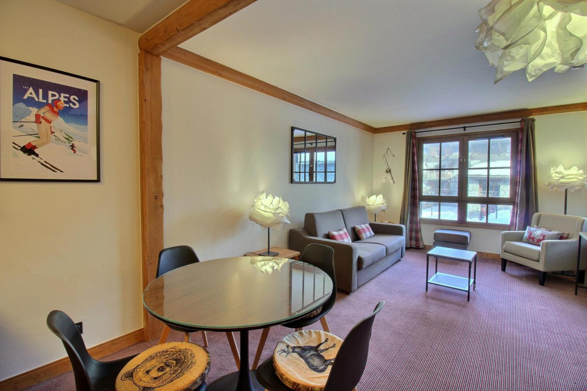 Arc 1950 - Appartement Moderne - Sauna Hammam Jacuzzi - 4 Personnes Les Arcs  Bagian luar foto