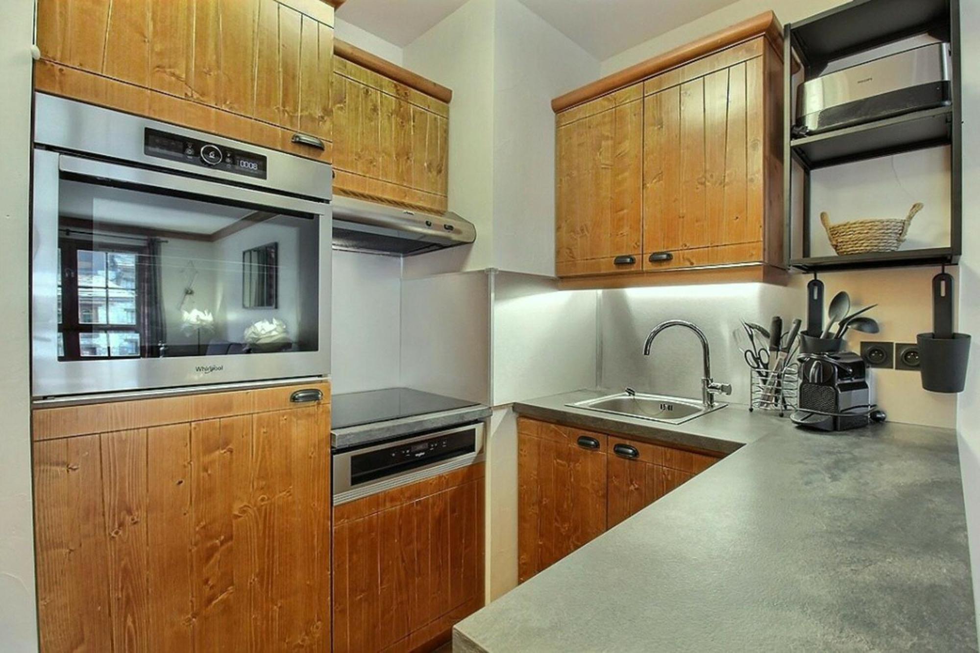 Arc 1950 - Appartement Moderne - Sauna Hammam Jacuzzi - 4 Personnes Les Arcs  Bagian luar foto